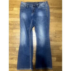 Women's Silver Jeans. Suki Surplus 33X32. GUC